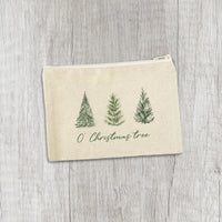 O' Christmas Tree - Canvas Zipper Pouch