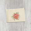 Poinsettia Flower - Canvas Zipper Pouch