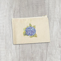 Hydrangea - Canvas Zipper Pouch