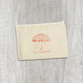 Love Raining Down - Valentine's Day Canvas Zipper Pouch