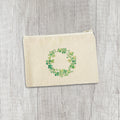 Clover Wreath - St. Patrick's Day Canvas Zipper Pouch