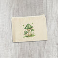 Lucky Mushrooms - St. Patrick's Day Canvas Zipper Pouch