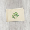 Shamrock Bunch - St. Patrick's Day Canvas Zipper Pouch