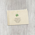 A Good Friend - St. Patrick's Day Canvas Zipper Pouch