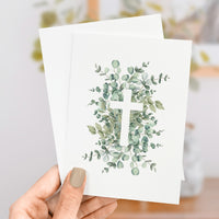 Eucalyptus Cross - Greeting Card