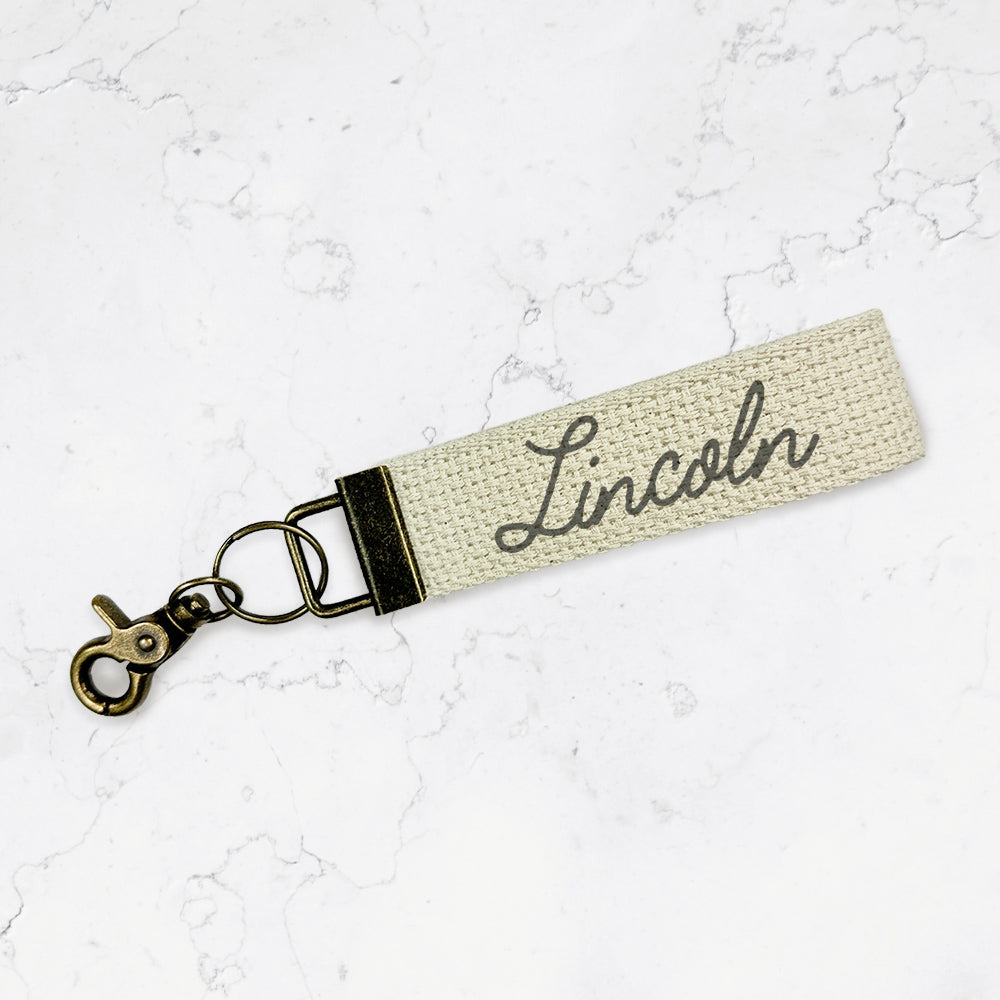 Vintage ScriptCustom Trigger Snap Key Fob