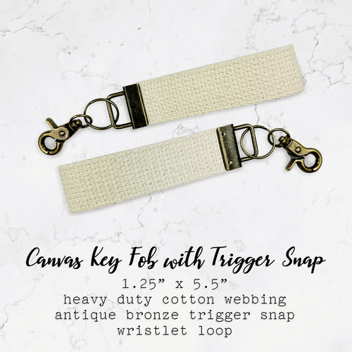 Simple Script - Custom Cotton Key Fob w/ Trigger Snap