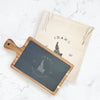 State Badge and Motto - Custom Slate Board w/ Dust Sleeve