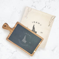 State Badge and Motto - Custom Slate Board w/ Dust Sleeve