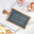 Triple Repeats - Custom Slate Serving Board