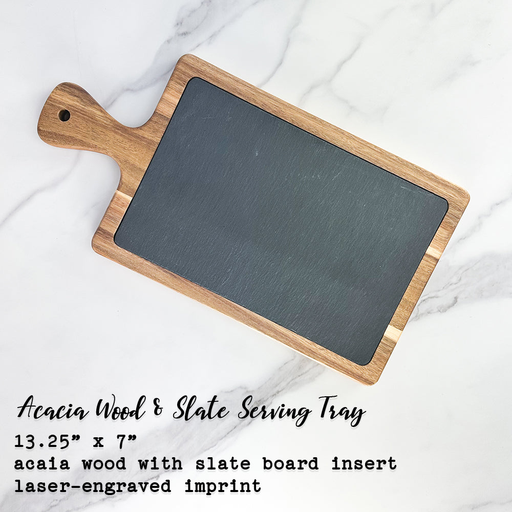 Triple Repeats - Custom Slate Serving Board