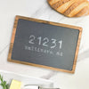 Zipcode - Custom Slate Serving Board