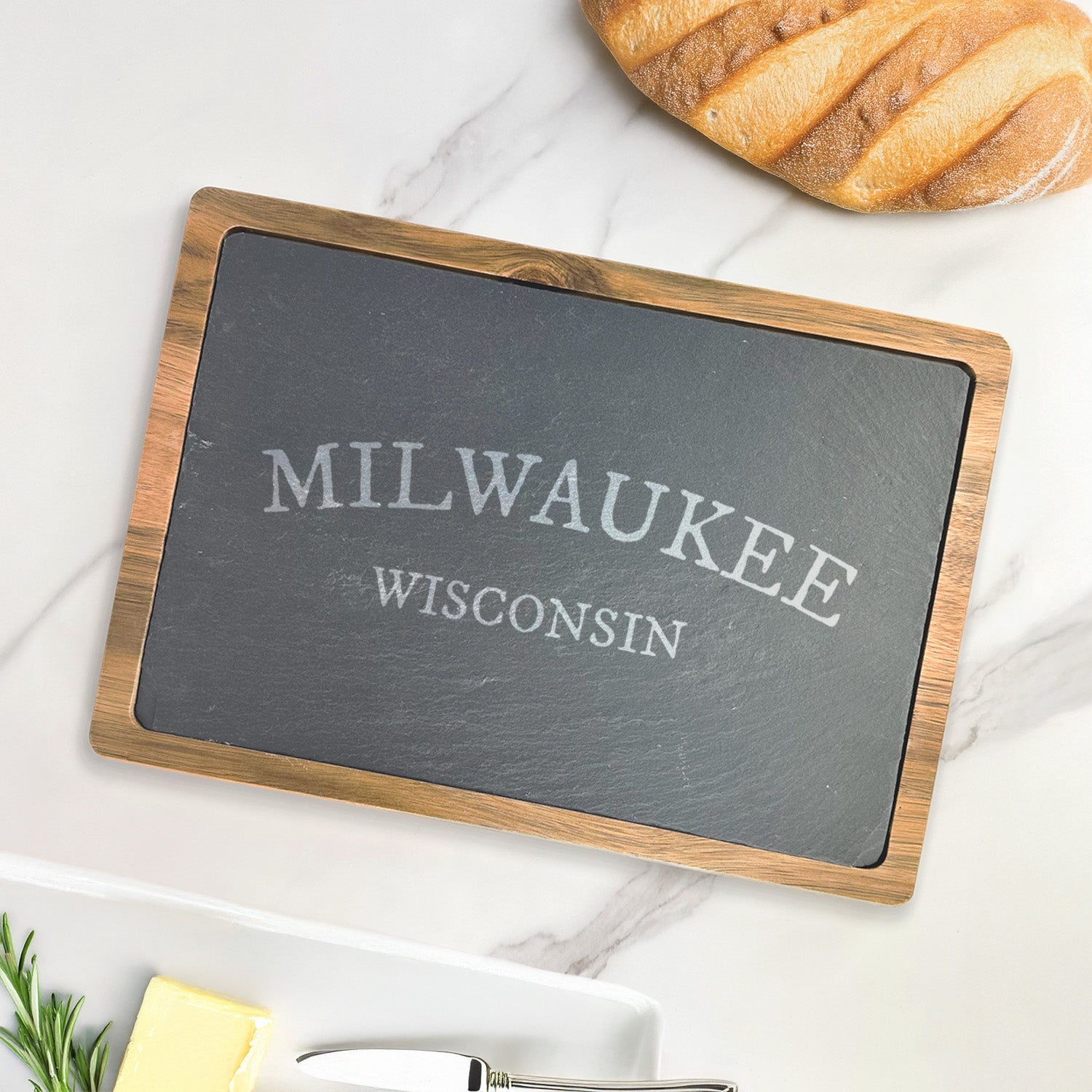 Arched City/State - Custom Slate Serving Board