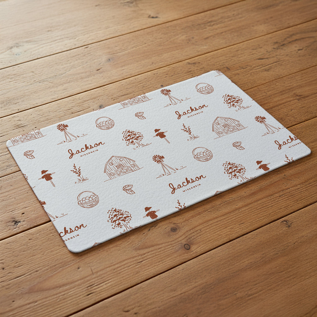 Simple Farmhouse - Custom Decorative Table Mat