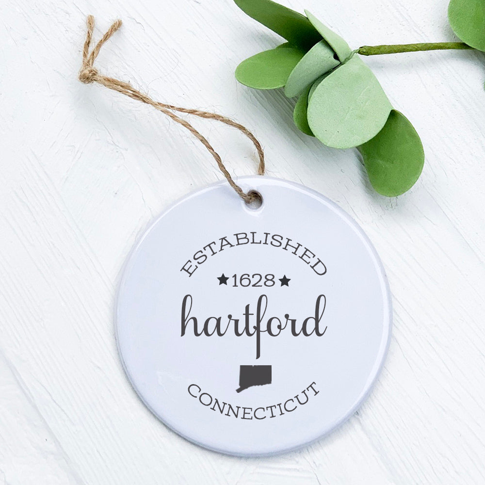 Circle Est, City, State - Custom Ornament