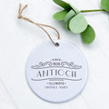 Vintage Marquee City State Est - Custom Ornament