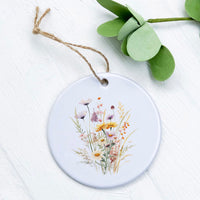 Watercolor Meadow Flowers - Ornament