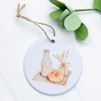 Bread and Milk - Ornament