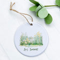 Daffodil Fence - Spring Custom Ornament