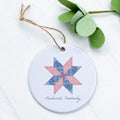 Quilted Star - Custom Ornament