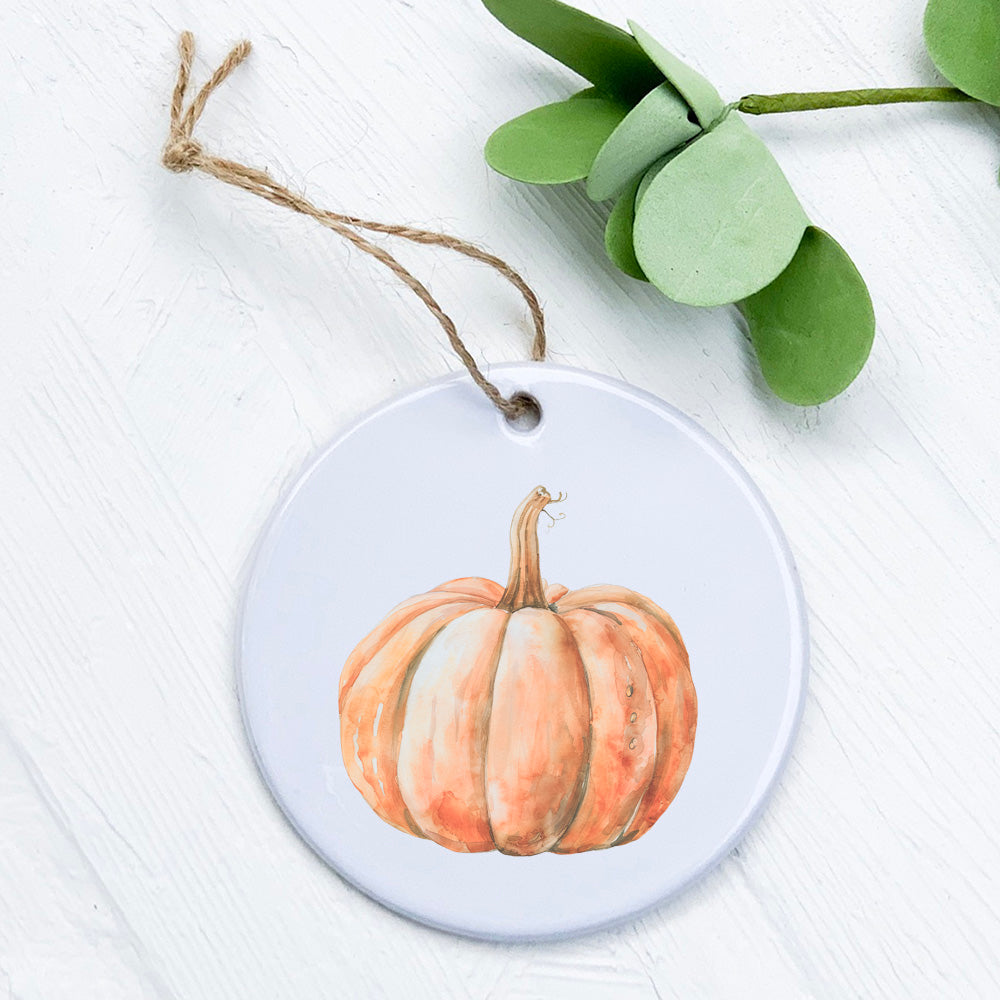 Watercolor Pumpkin - Autumn Ornament