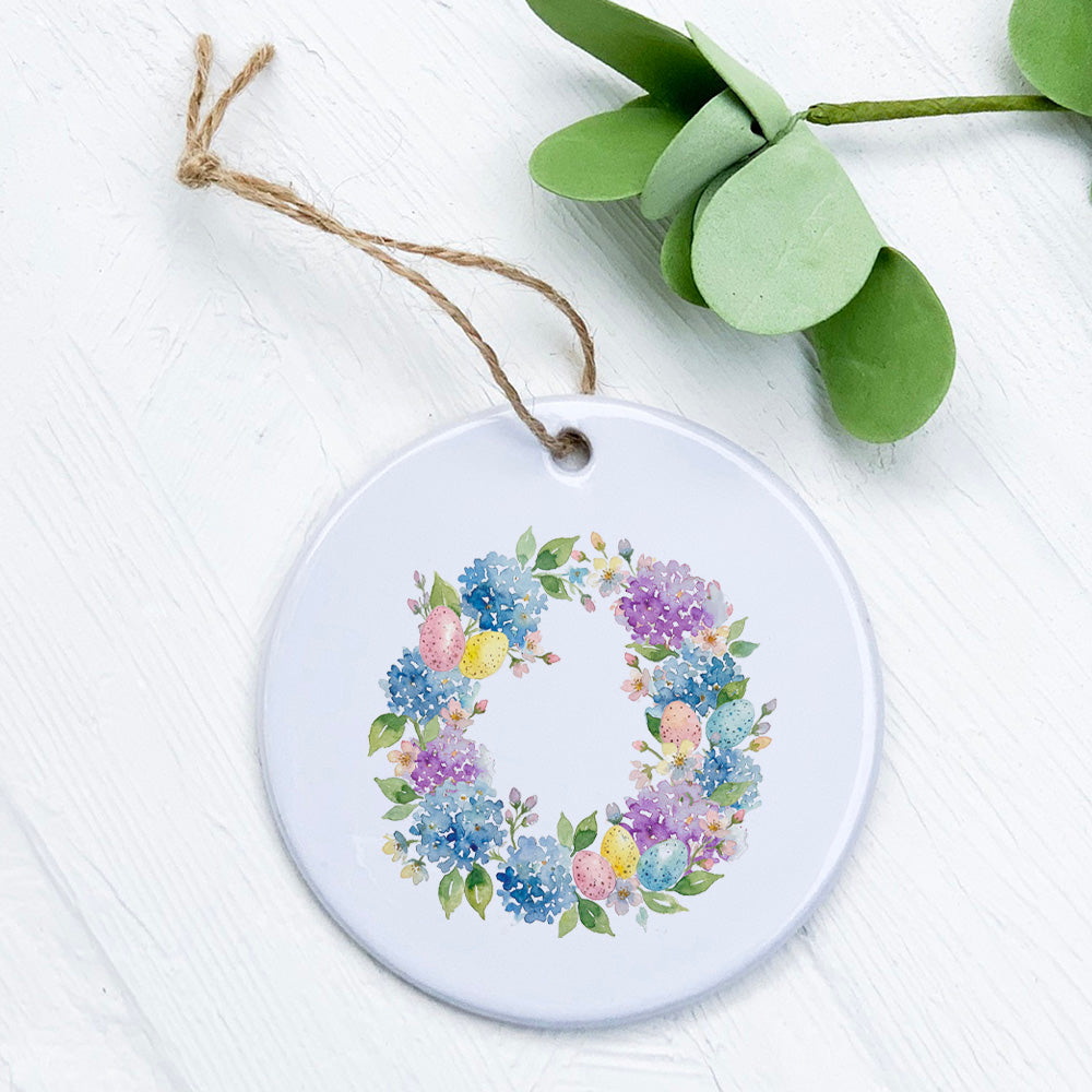 Easter Hydrangea Wreath - Ornament