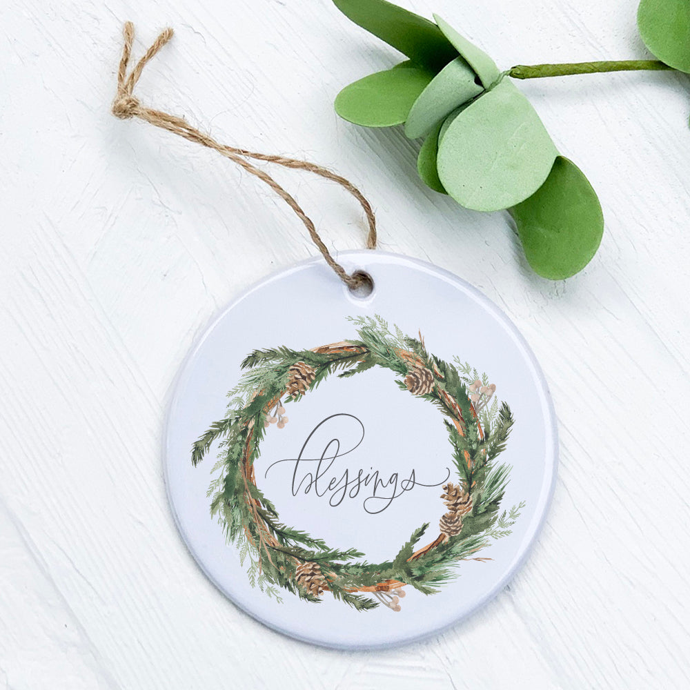 Blessings Wreath - Ornament