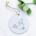 Watercolor Snowman - Ornament
