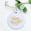 Happy New Year Gold Script - Ornament