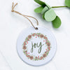 Joy Wreath - Ornament