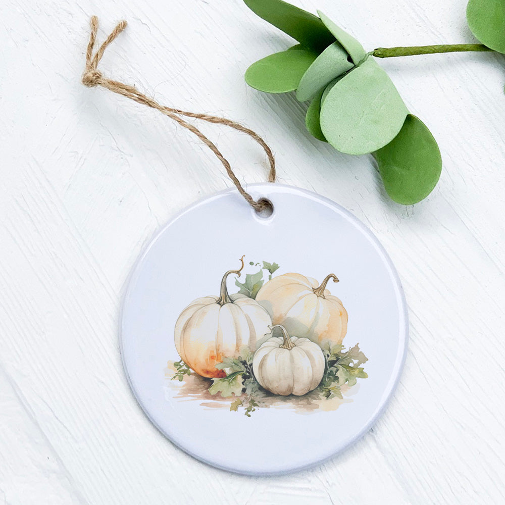 White Pumpkins - Ornament