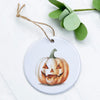 Watercolor Carved Pumpkin - Ornament