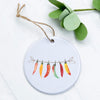 Line of Peppers - Ornament