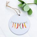 Line of Peppers - Ornament