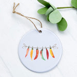Line of Peppers - Ornament