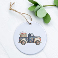 Daisy Farmhouse Truck - Ornament