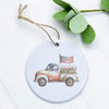 Patriotic Farmhouse Truck - Ornament