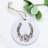 Floral Horseshoe - Ornament