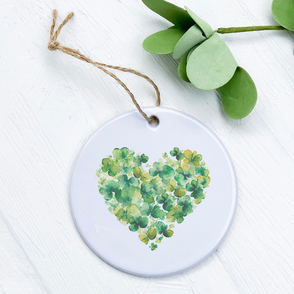 Clover Heart - St. Patrick's Day Ornament