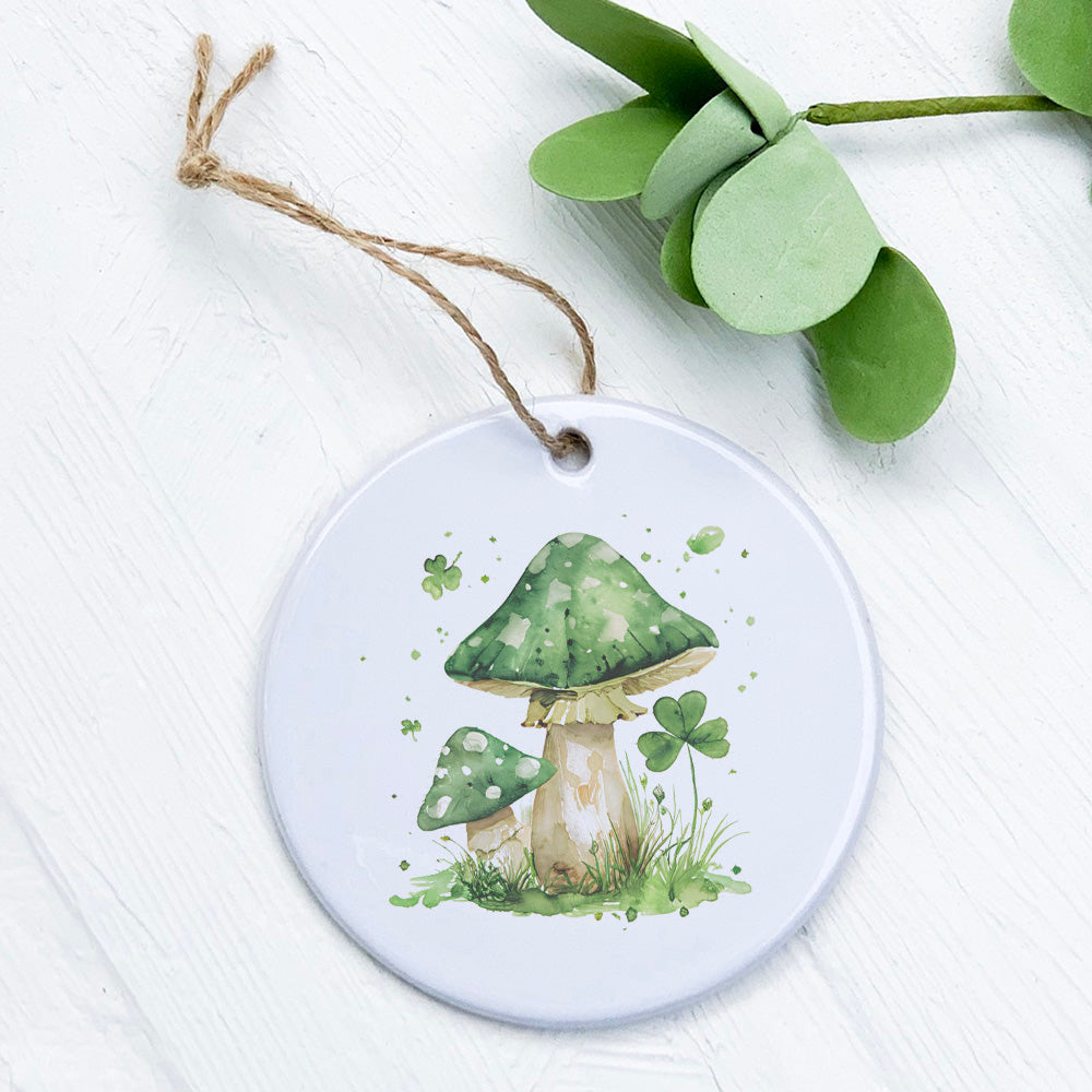 Lucky Mushrooms - St. Patrick's Day Ornament