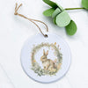 Muted Bunny Wreath - Ornament