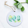 Watercolor Easter Eggs - Cool - Ornament