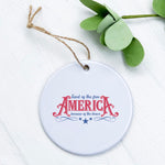 America Land of the Free - Ornament