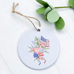 American Flag Bouquet - Ornament