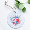 Patriotic Daisy Bouquet - Ornament