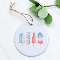 Patriotic Popsicle - Ornament