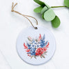 Rose Patriotic Bouquet - Ornament