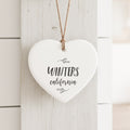 Leaf Framed City State - Custom Heart Shaped Ornament