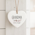 Grandma Best - Heart Shaped Ornament