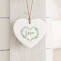 Love Greenery Wreath - Heart Shaped Ornament